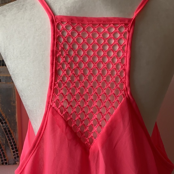 Pink Chiffon Summer Beach Dress - Picture 7 of 9